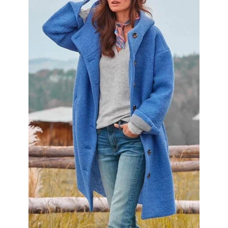 Astrid | Mjuk oversized jacka med huva