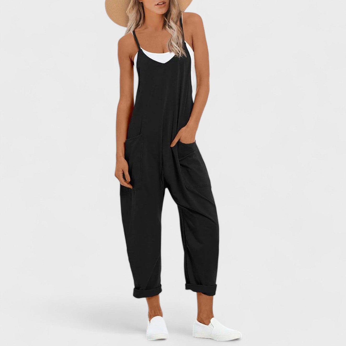 Lily | Jumpsuit med spagettiband och fickor