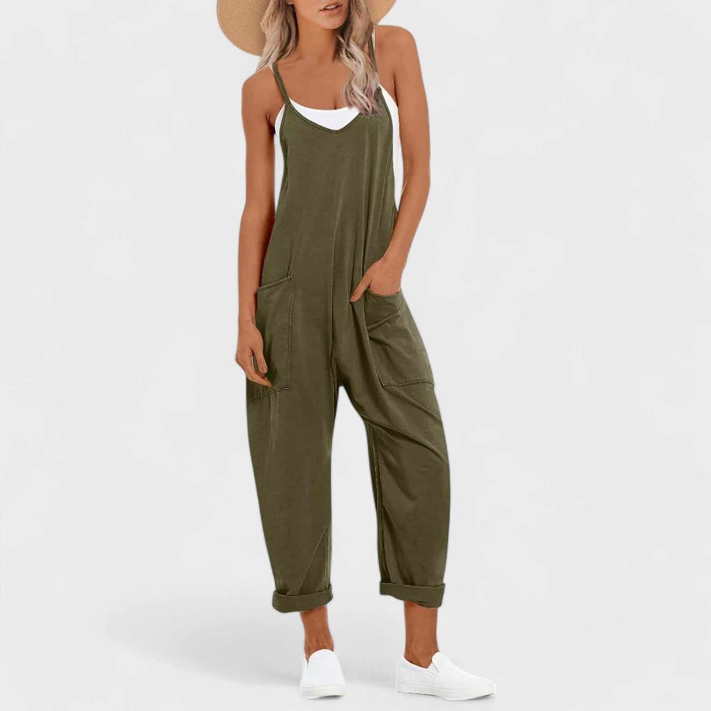 Lily | Jumpsuit med spagettiband och fickor