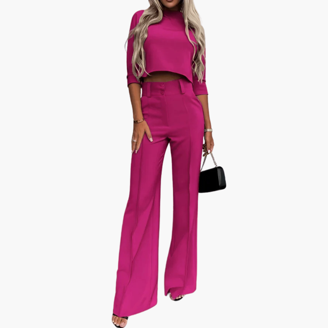 Cleo | Elegant croppad topp set