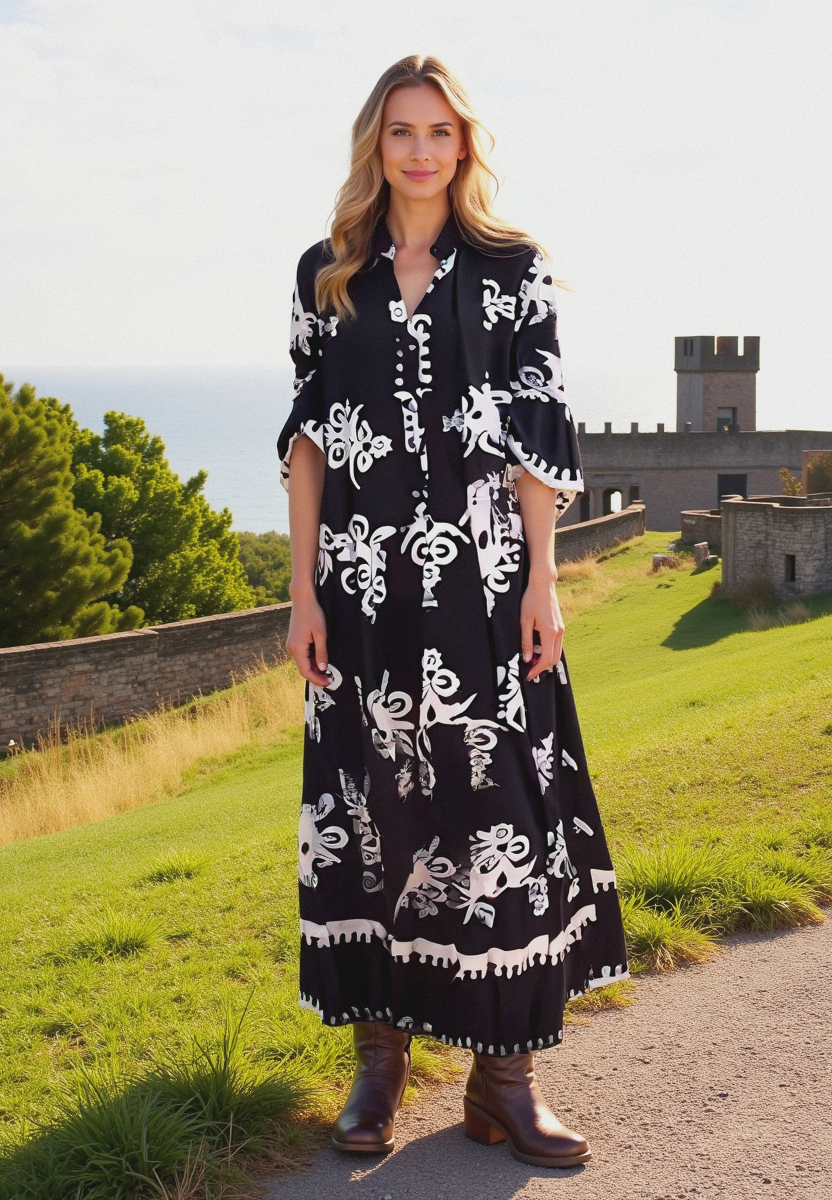 Eliza | Elegant blommig klänning