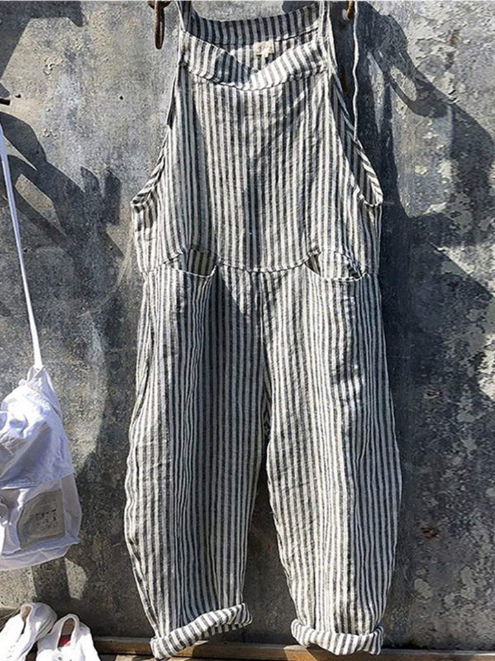 Julia | Trendig randig jumpsuit