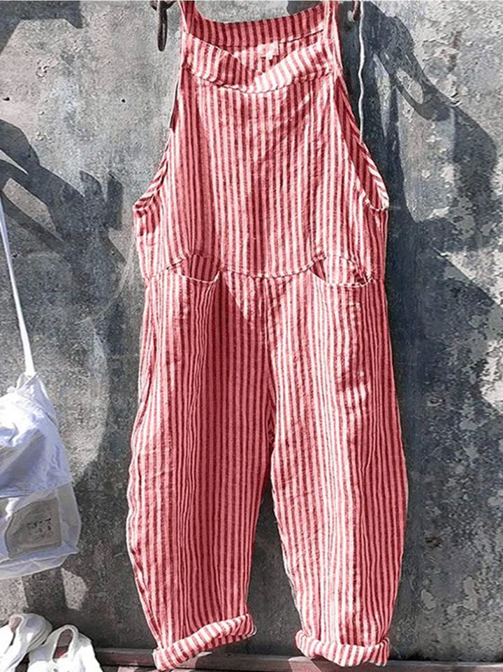 Julia | Trendig randig jumpsuit