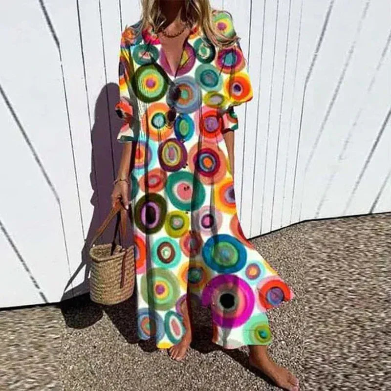 Chantal | Elegant Boho Klänning