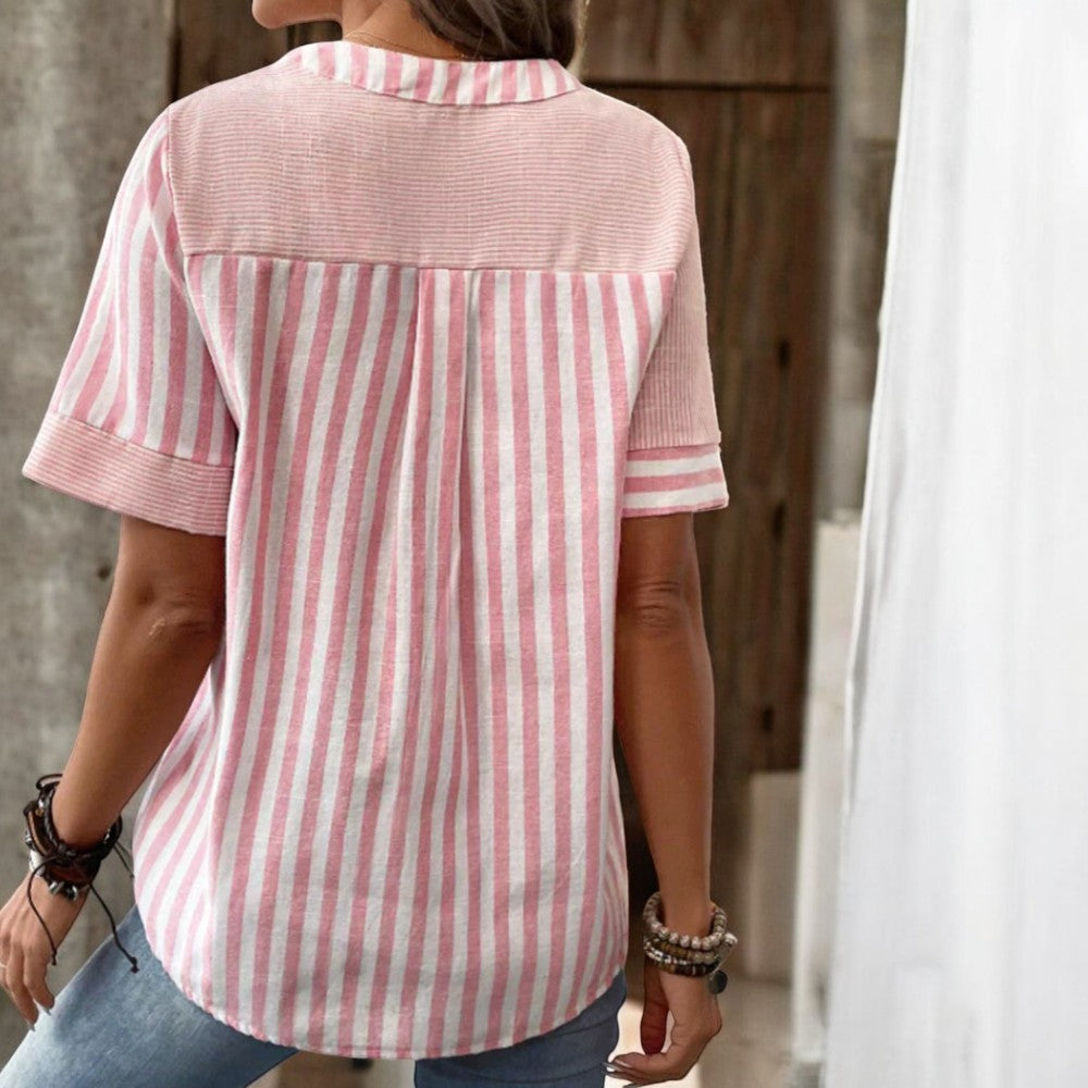 Louise | Elegant randig blus
