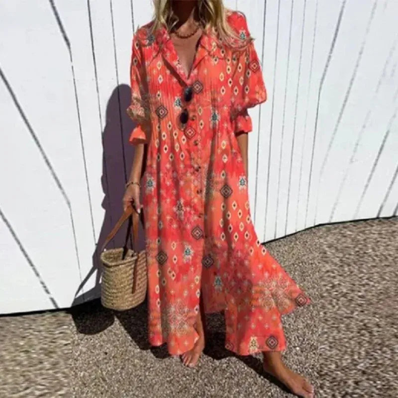 Chantal | Elegant Boho Klänning