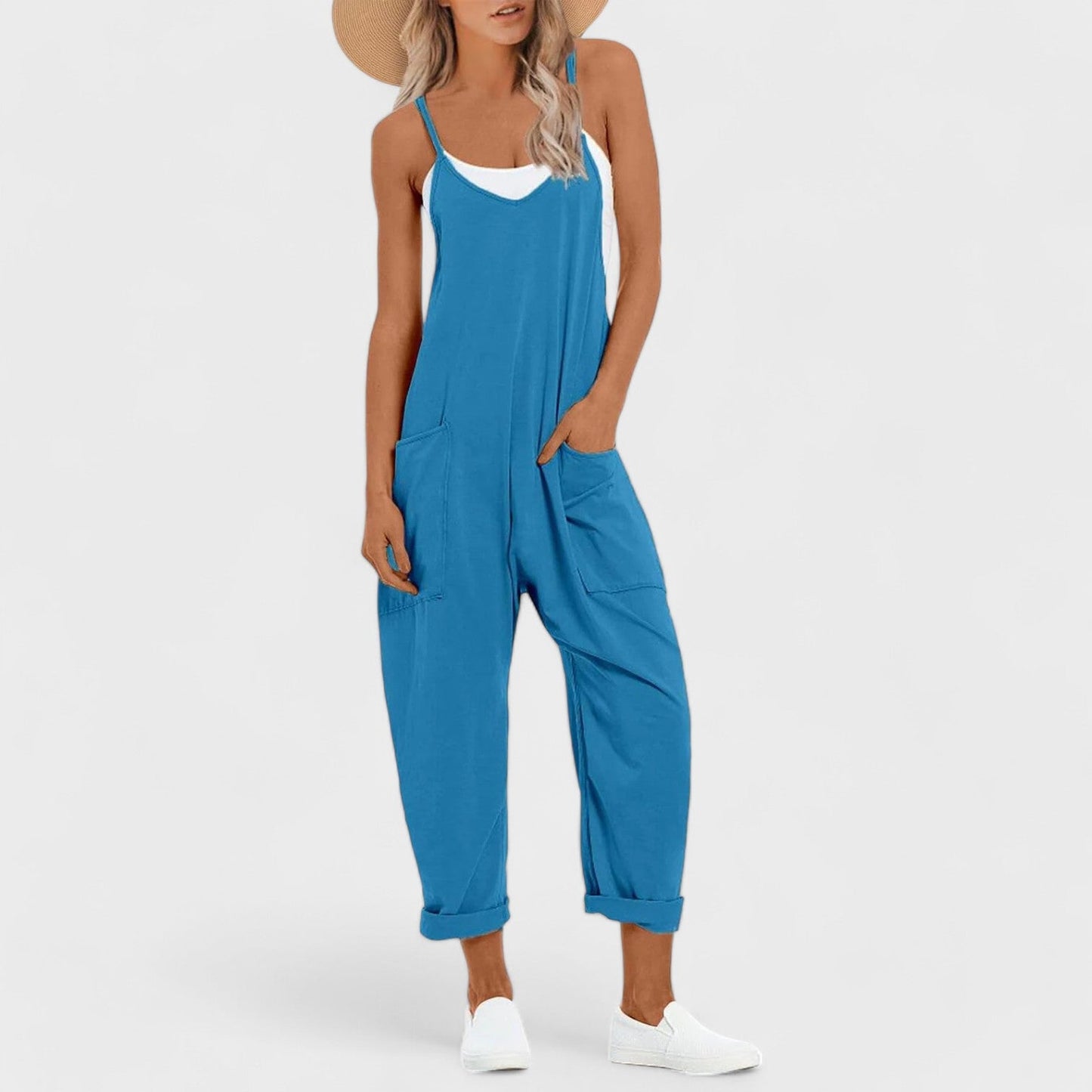 Lily | Jumpsuit med spagettiband och fickor