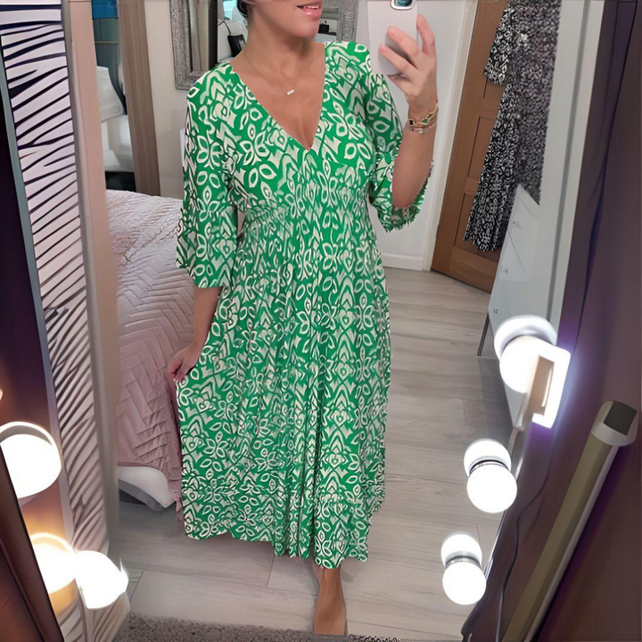 Isabella | Boho-mönstrad klänning