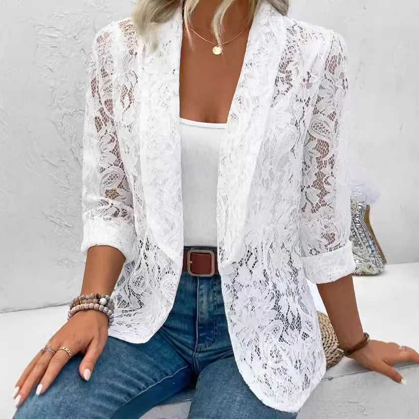 Nathalie | Elegant blazer i spets