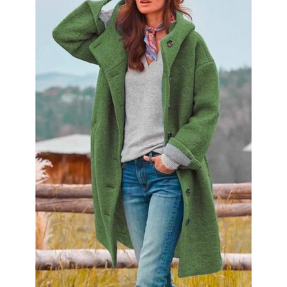 Astrid | Mjuk oversized jacka med huva