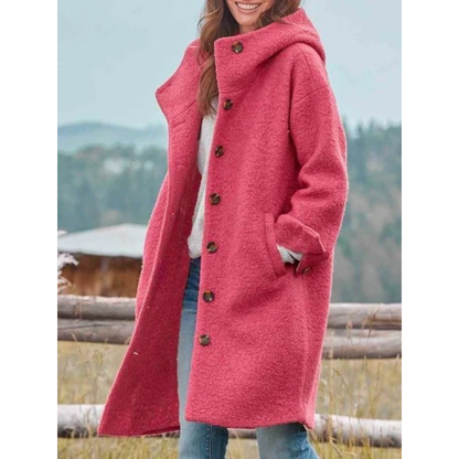 Astrid | Mjuk oversized jacka med huva