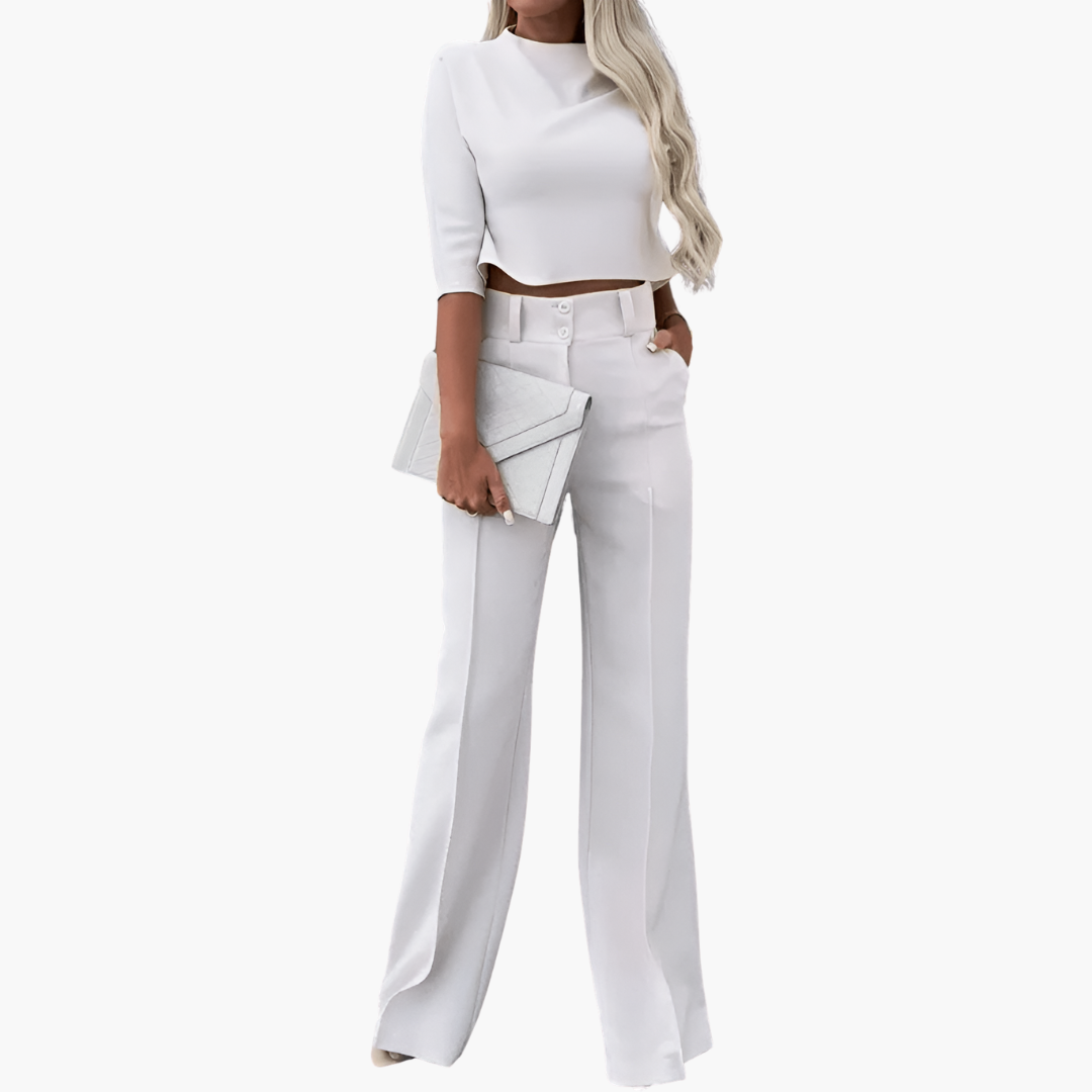 Cleo | Elegant croppad topp set