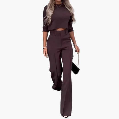 Cleo | Elegant croppad topp set