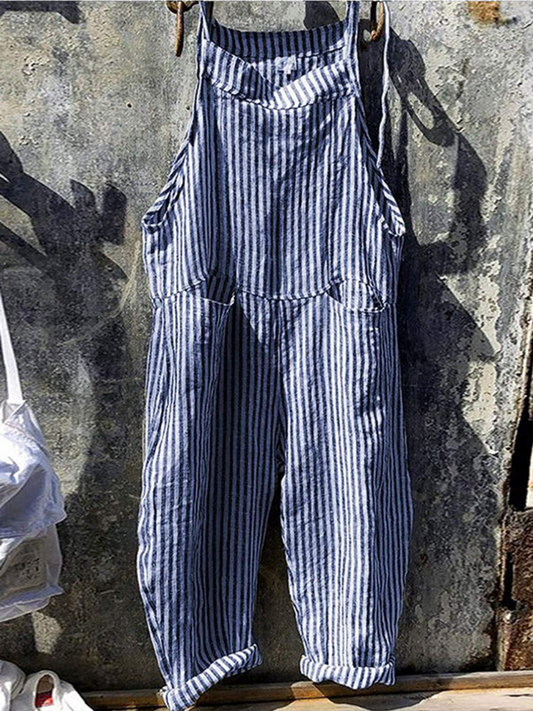 Julia | Trendig randig jumpsuit