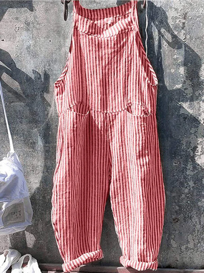 Julia | Trendig randig jumpsuit