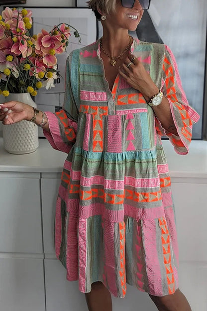 Juliane | Boho-inspirerad swing klänning