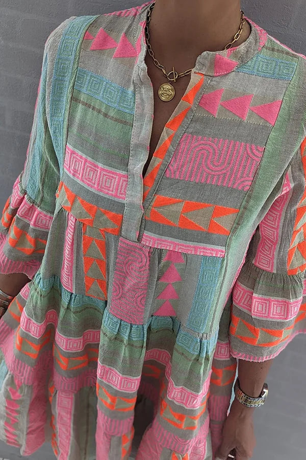 Juliane | Boho-inspirerad swing klänning