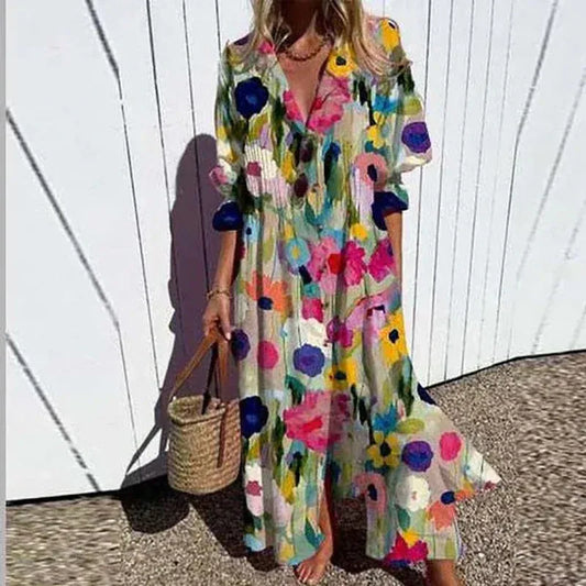 Chantal | Elegant Boho Klänning