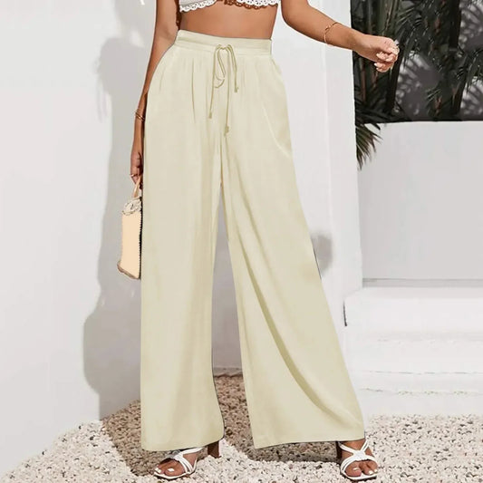 Donna | Casual byxor med elastisk midja