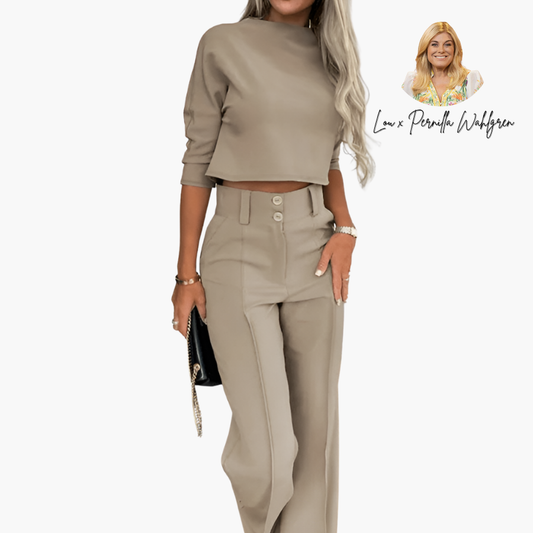 Cleo | Elegant croppad topp set